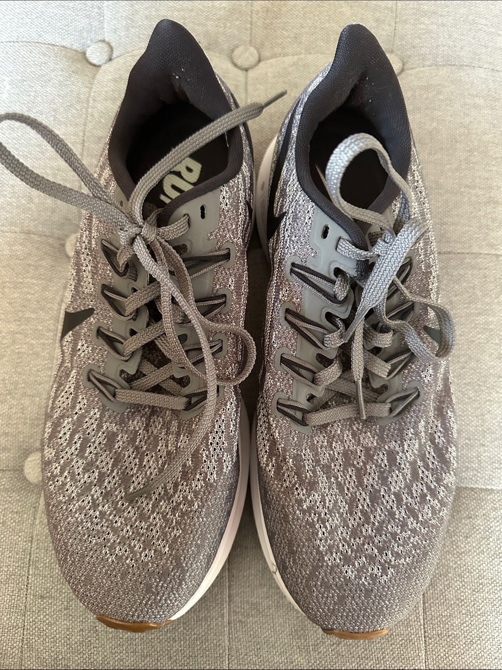 Nike Gray Pegasus 36 Running Shoes